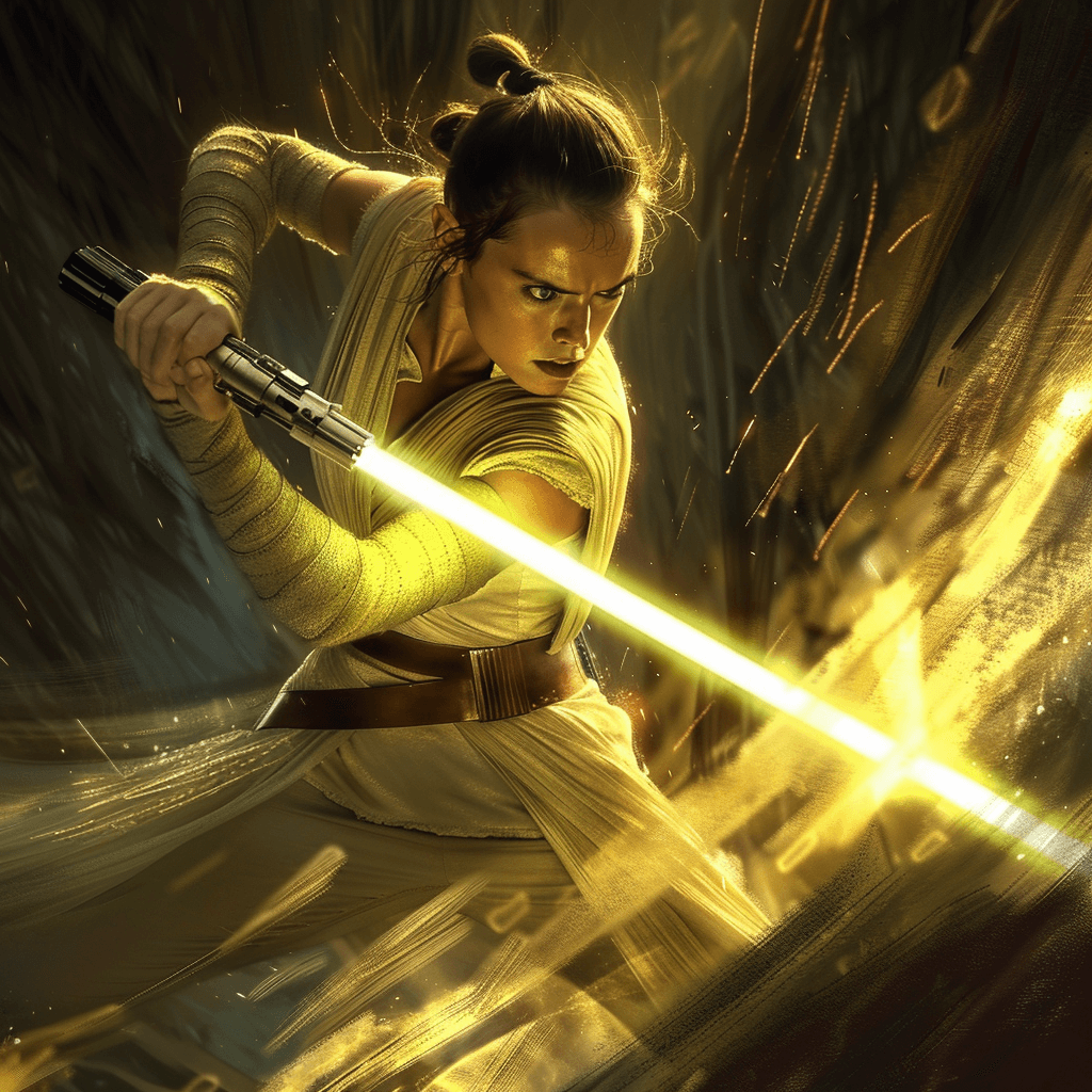 What Color is Rey's Lightsaber?