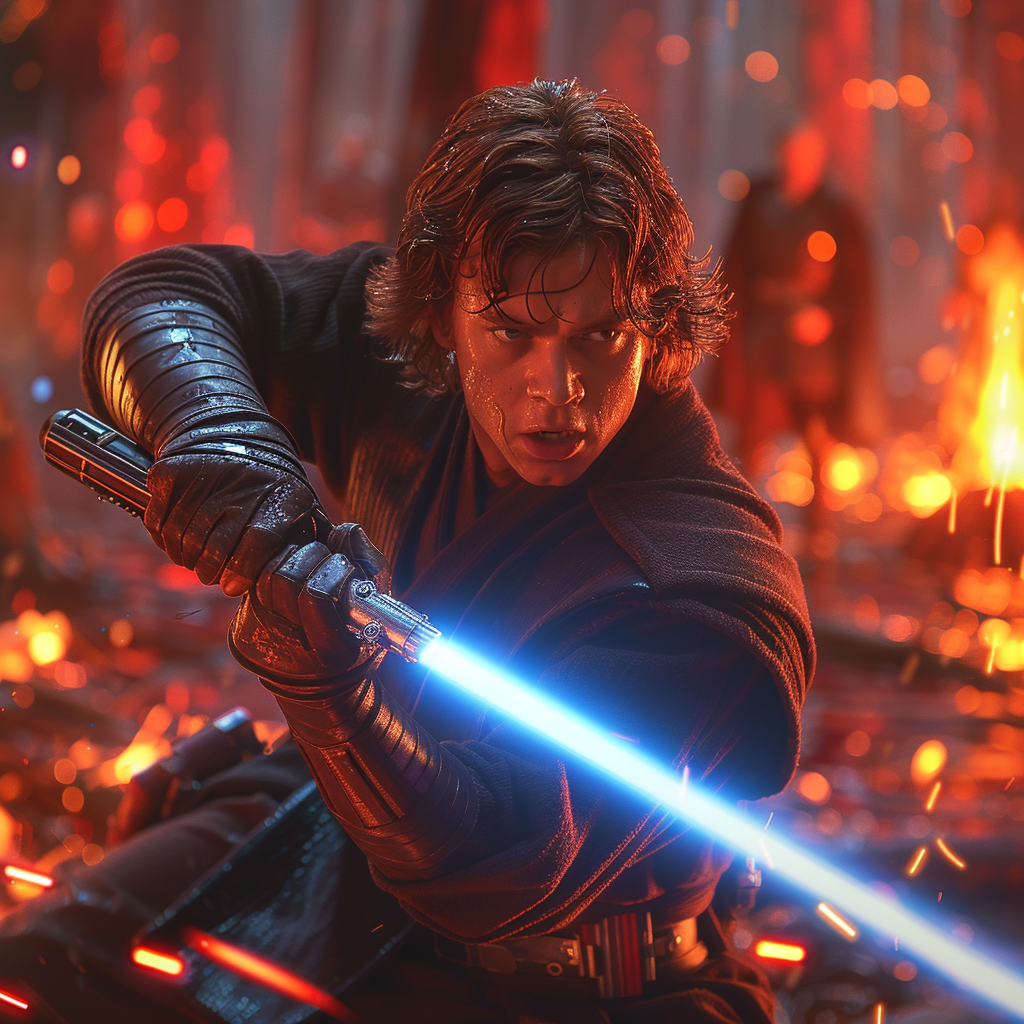 What is Anakin Skywalker's Lightsaber Color?