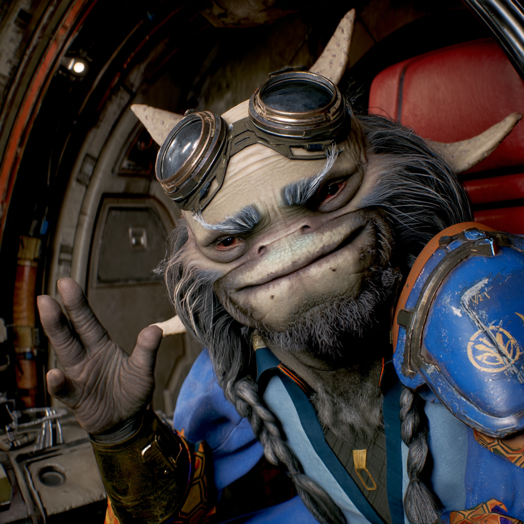 Greez Dritus: Pilot of the Stinger Mantis
