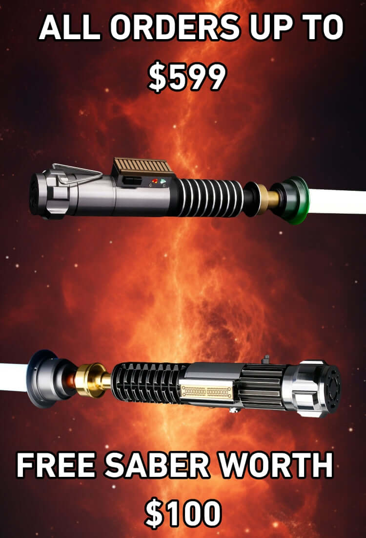 Raddsaber Star Wars Sabre laser NEOPIXEL T- Shield - Zwart - Sabre laser  en acier 