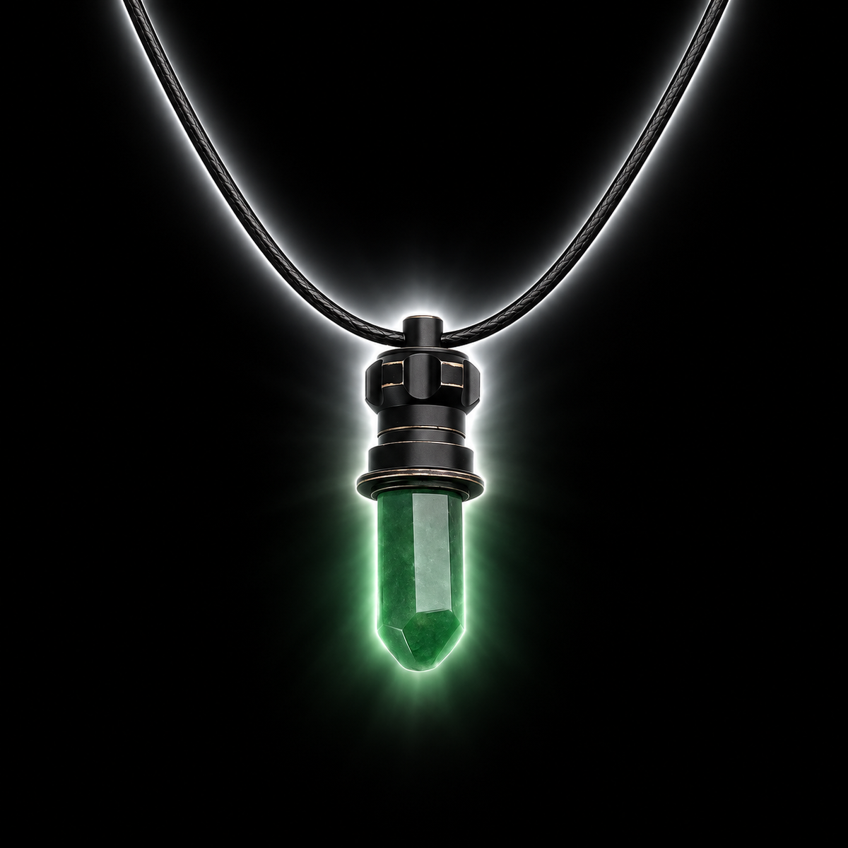 Kyber Crystal Pendant Necklace B3