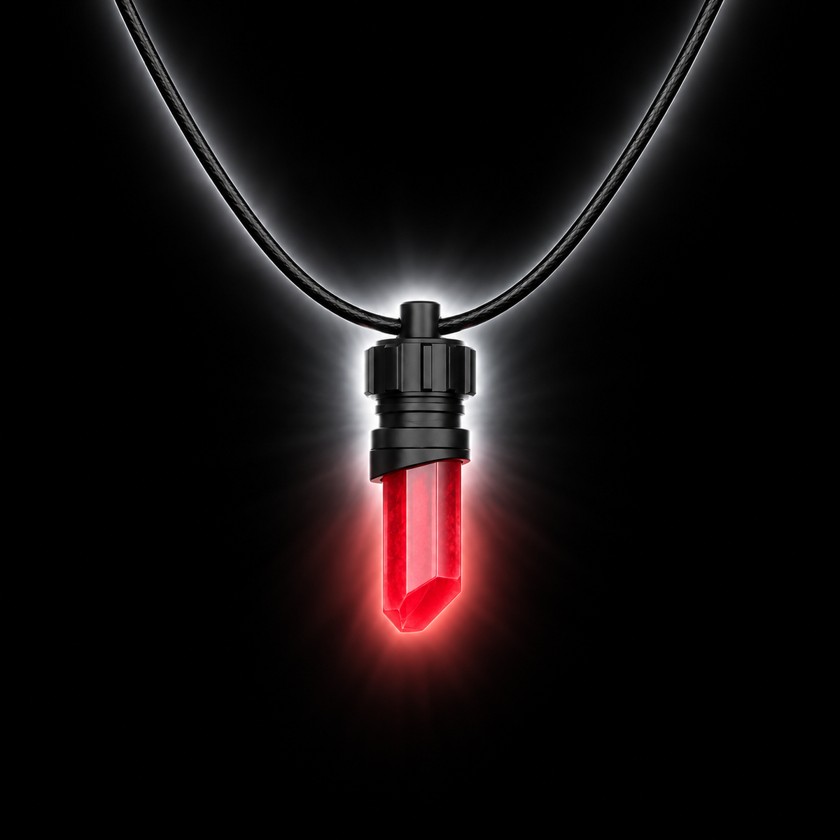 Kyber Crystal Pendant Necklace B4