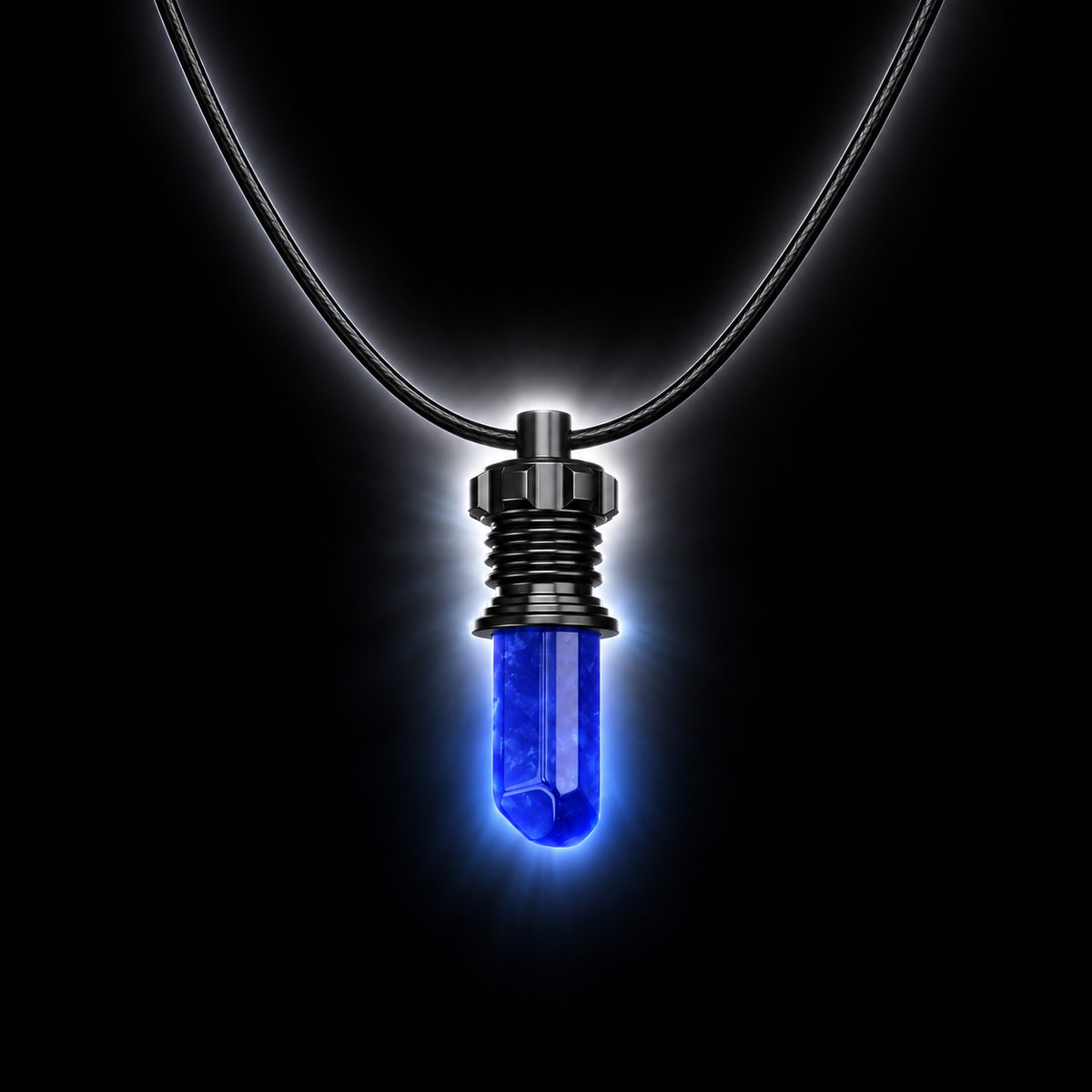 Kyber Crystal Pendant Necklace B5