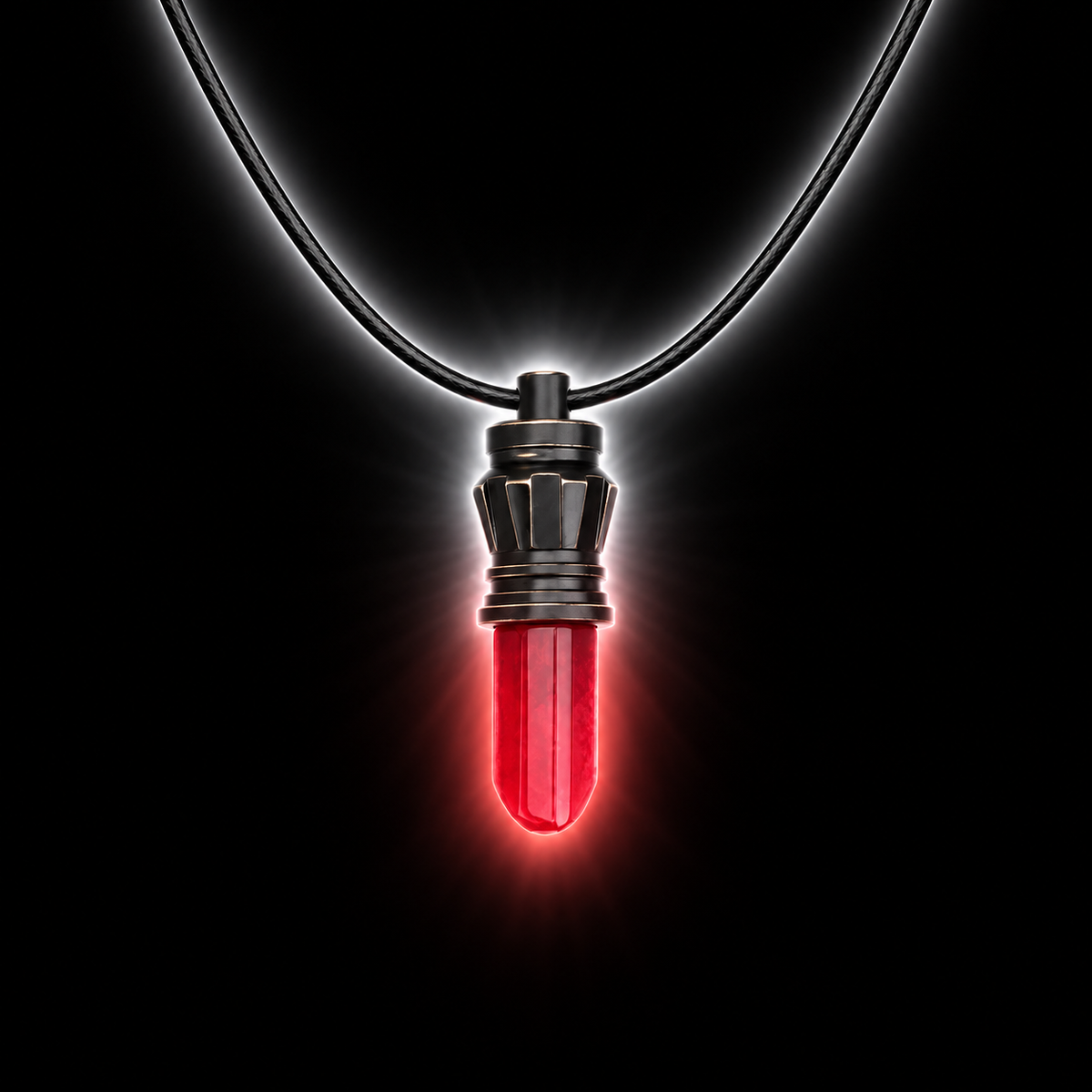 Kyber Crystal Pendant Necklace B6