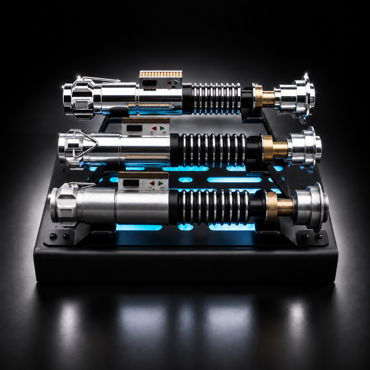 Light Up Metal Triple Saber Stand (Holds 3 Sabers RGB) B3