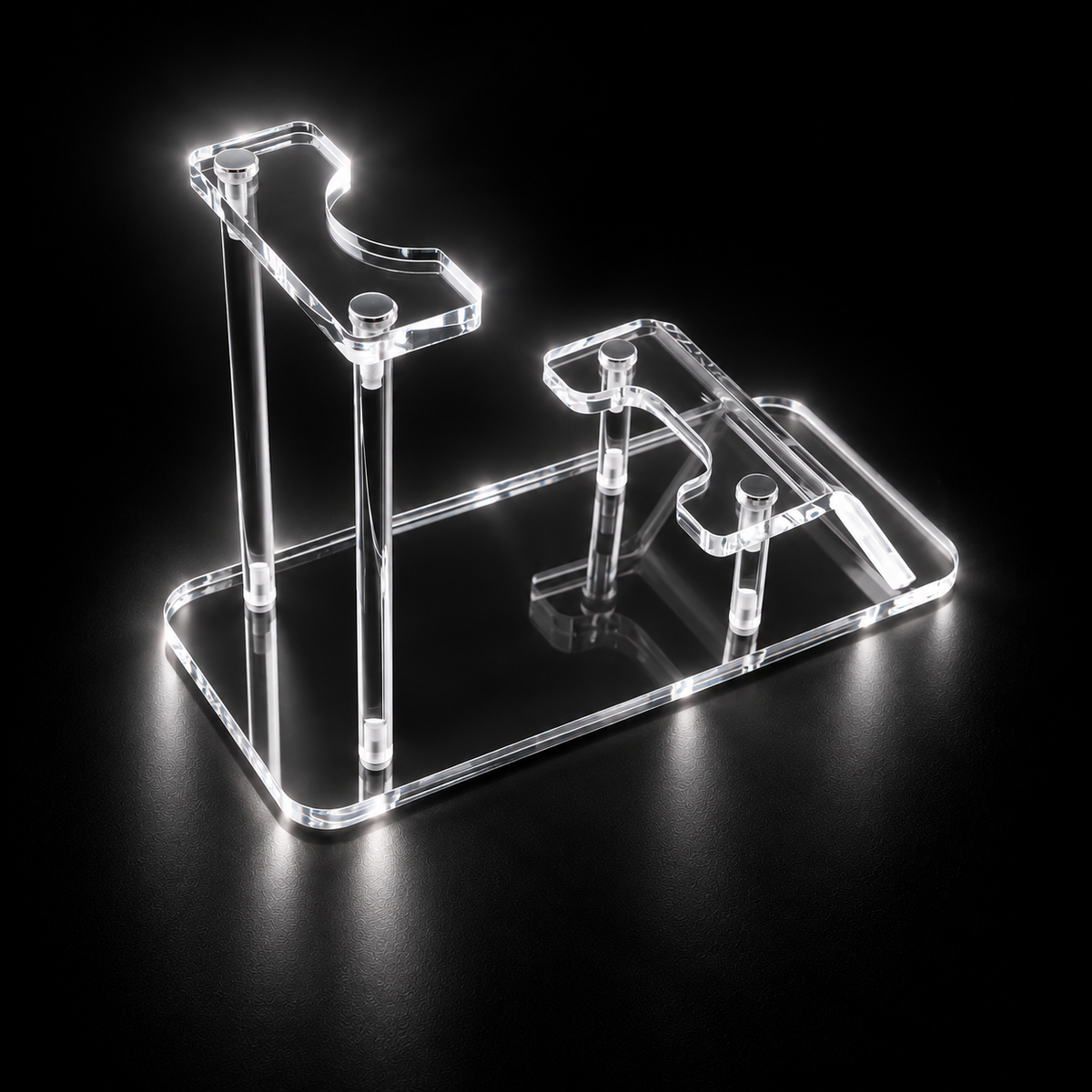Vertical display stand + Nameplate B4