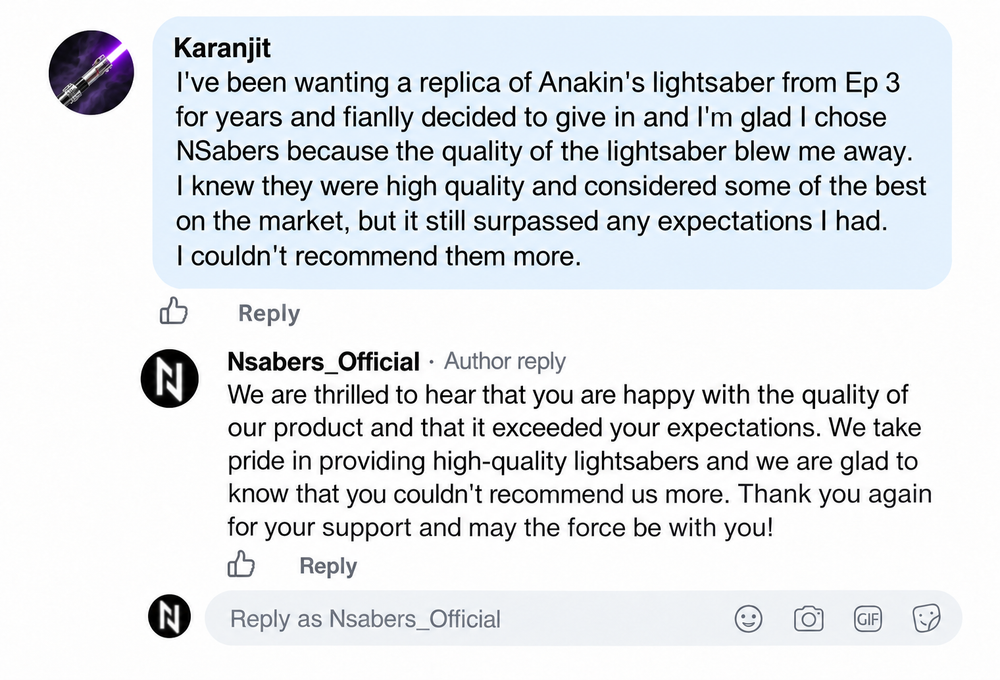 Karanjit-Kundenrezension mit Original-NSABERS-Antwort und neu erstelltem Kommentarlayout