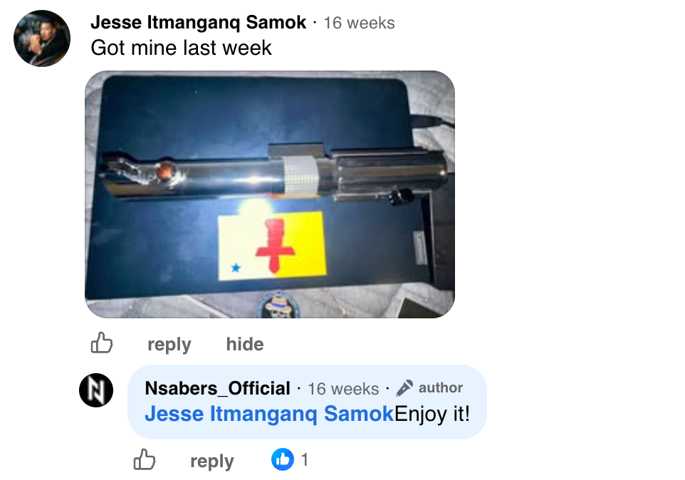 Facebook-Kommentar von Jesse Itmangang Samok mit NSABERS-Antwort